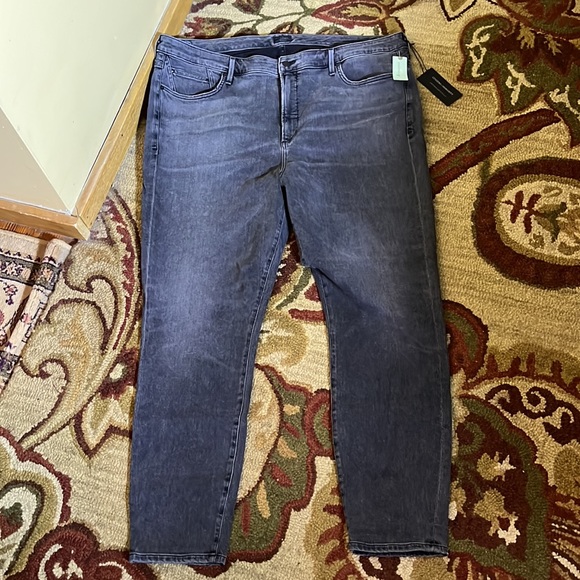 CITIZENS OF HUMANITY Size 22W Rocket Ankle Skinny Black Stretch Jeans $188 NEW - Picture 14 of 16